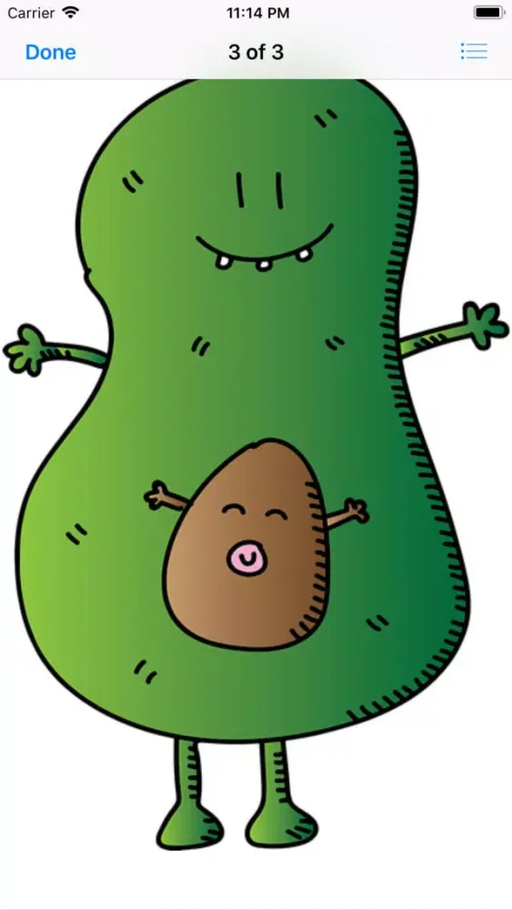 Capturas de tela do Lotsa Avocado Stickers