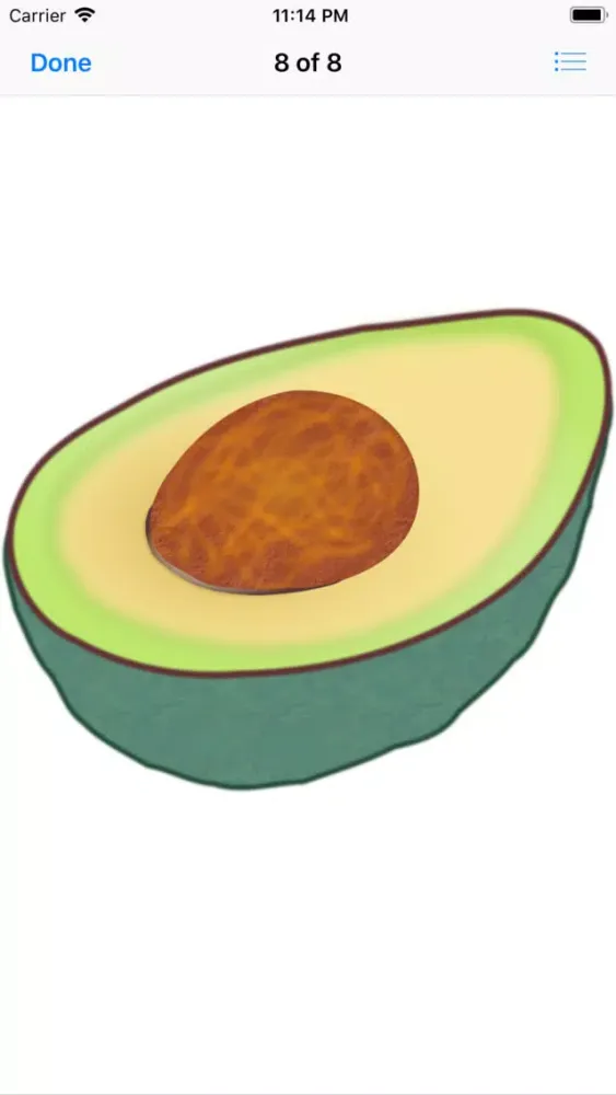 Capturas de tela do Lotsa Avocado Stickers