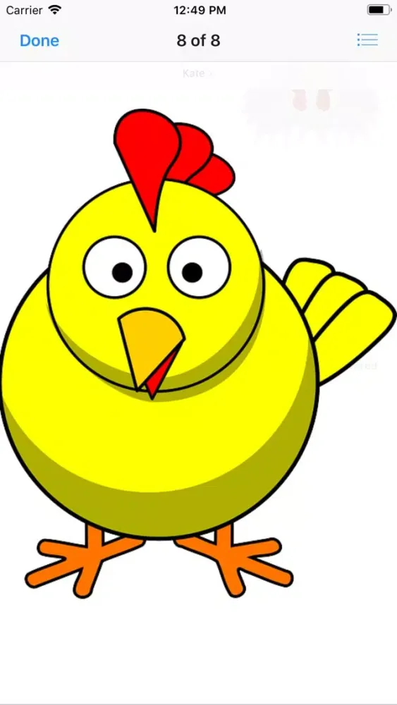 Ảnh chụp màn hình của My Chicken Stickers
