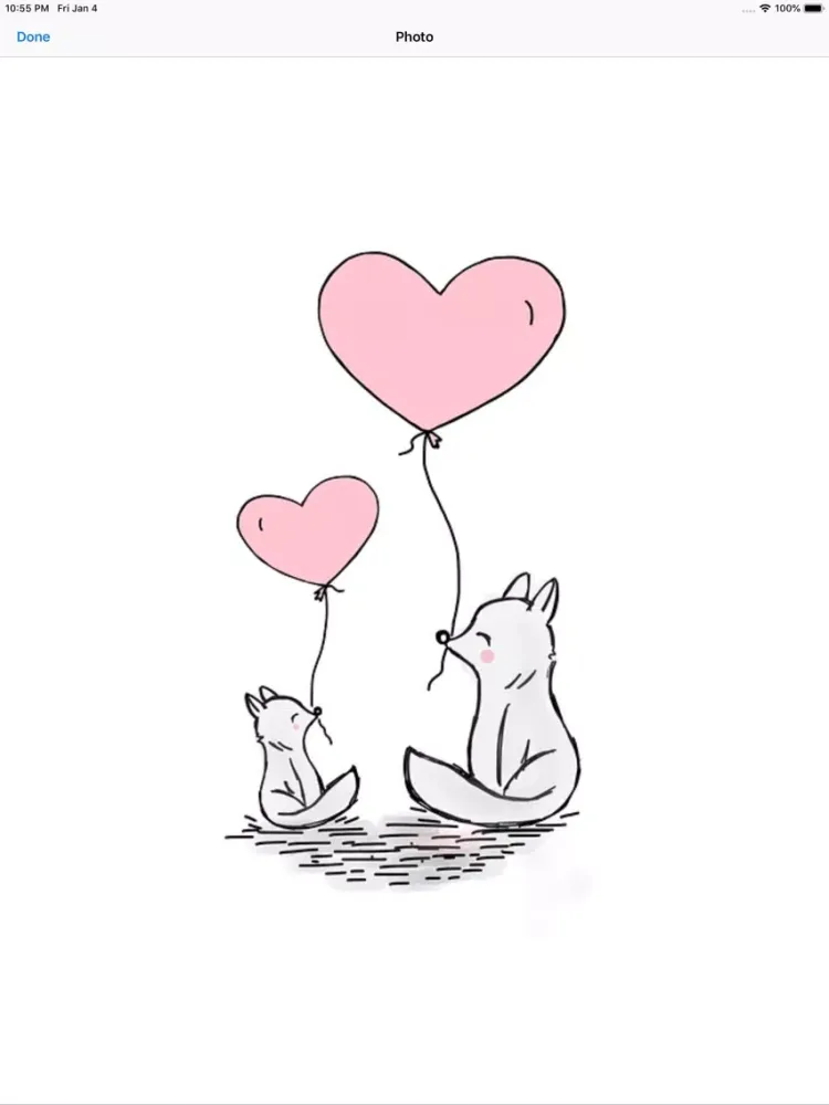 ภาพหน้าจอของ Cute Balloon Stickers iPad 