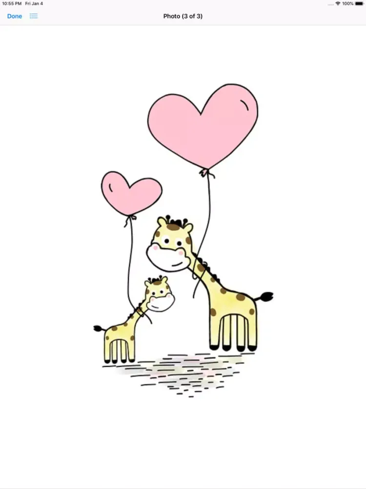 ภาพหน้าจอของ Cute Balloon Stickers iPad 
