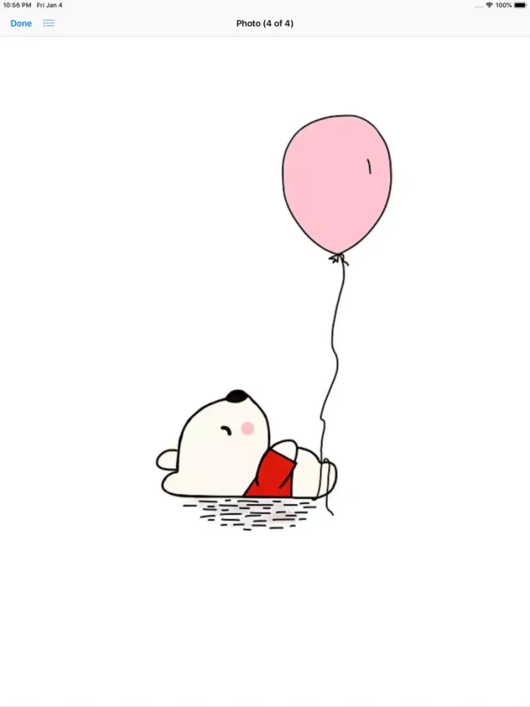 ภาพหน้าจอของ Cute Balloon Stickers iPad 
