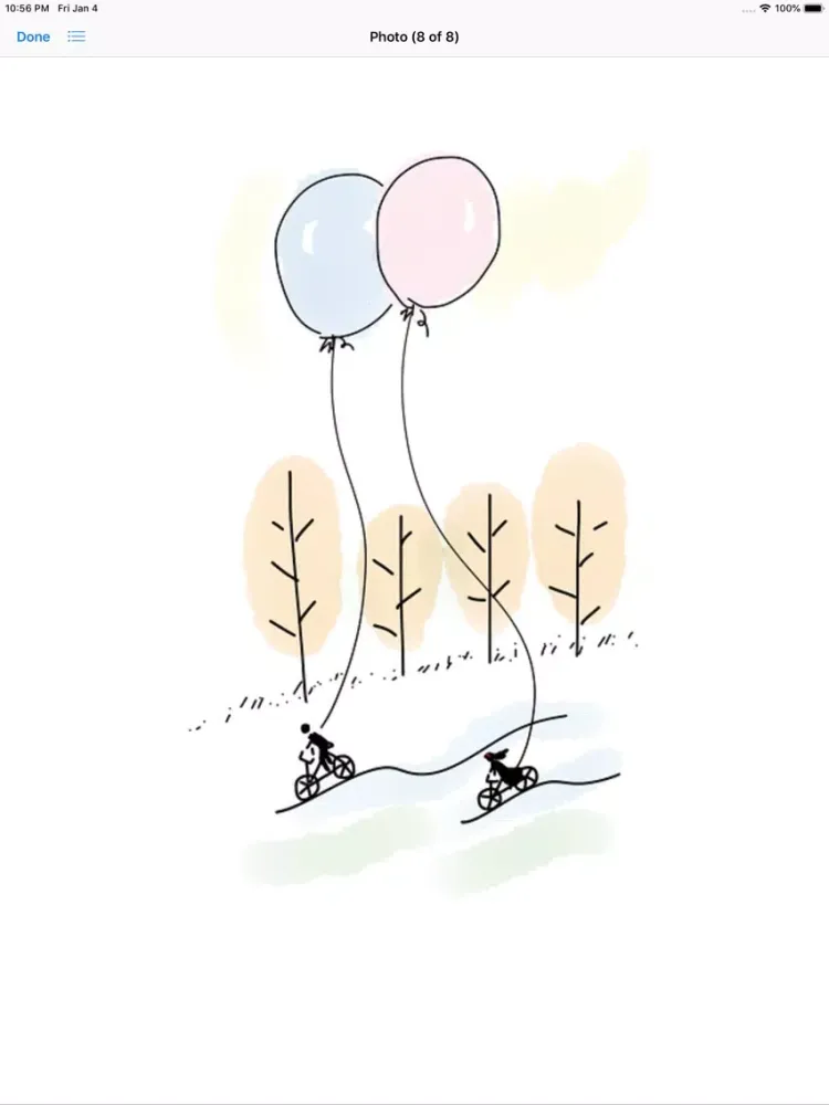 ภาพหน้าจอของ Cute Balloon Stickers iPad 