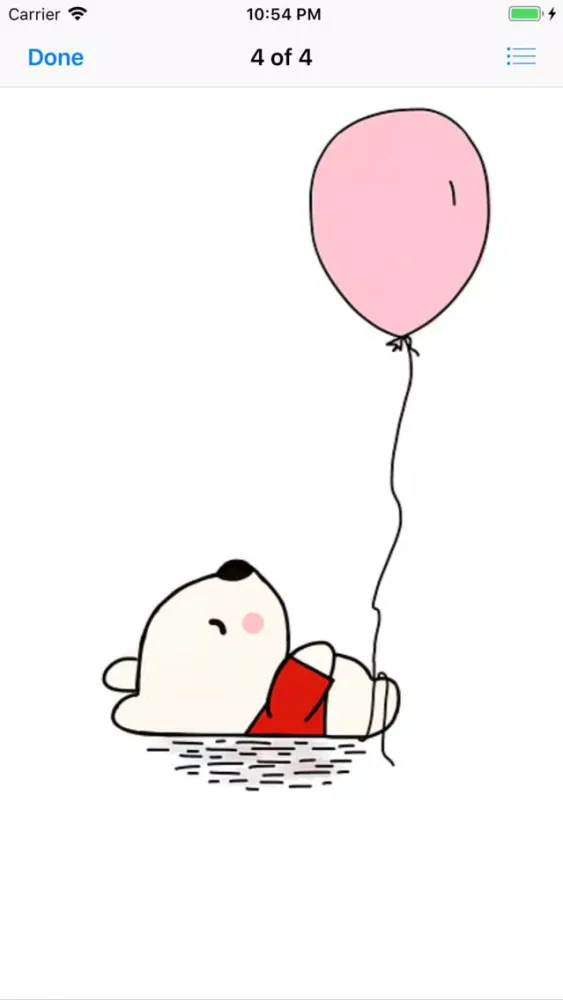 ภาพหน้าจอของ Cute Balloon Stickers