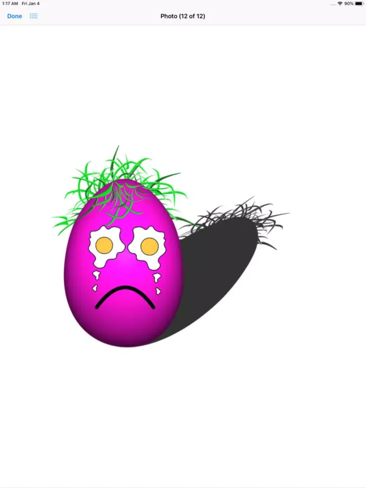 Ảnh chụp màn hình của Egg On Your Face Stickers iPad 