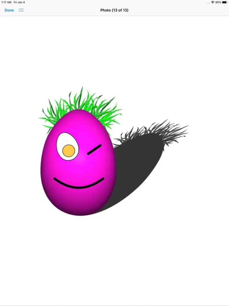 Ảnh chụp màn hình của Egg On Your Face Stickers iPad 