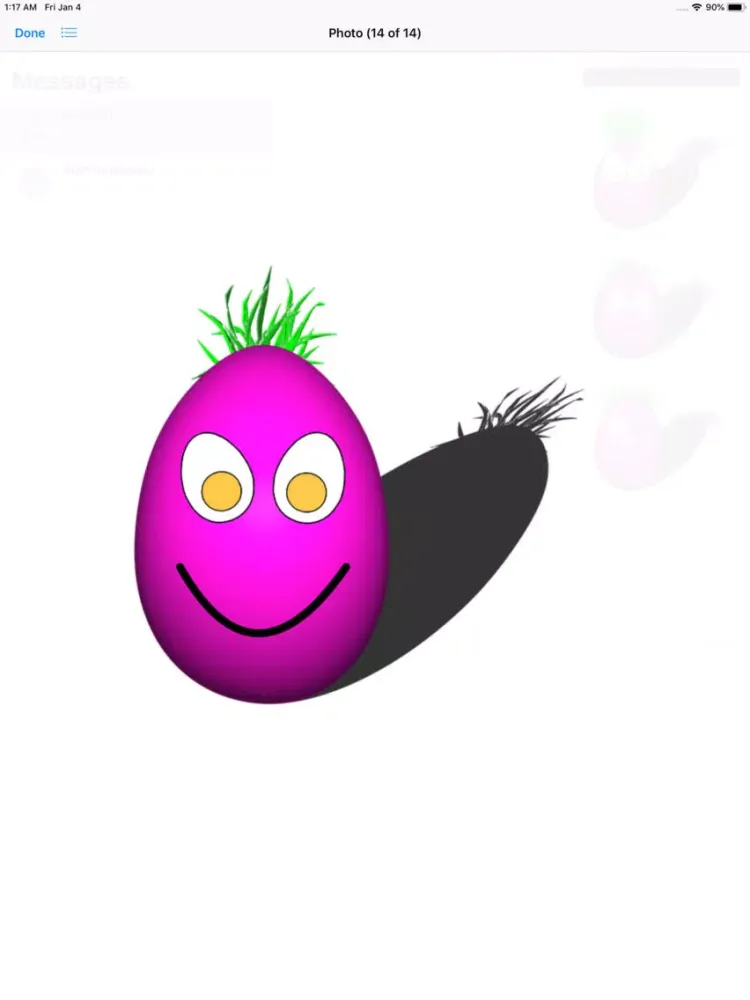 Ảnh chụp màn hình của Egg On Your Face Stickers iPad 