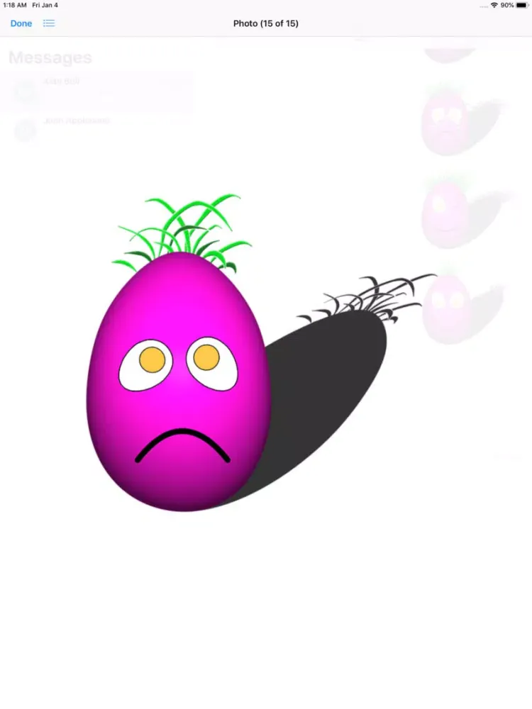 Ảnh chụp màn hình của Egg On Your Face Stickers iPad 