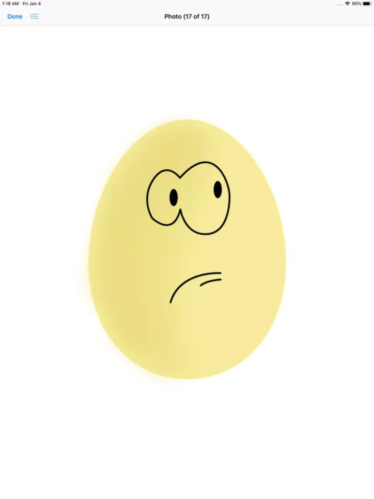 Ảnh chụp màn hình của Egg On Your Face Stickers iPad 