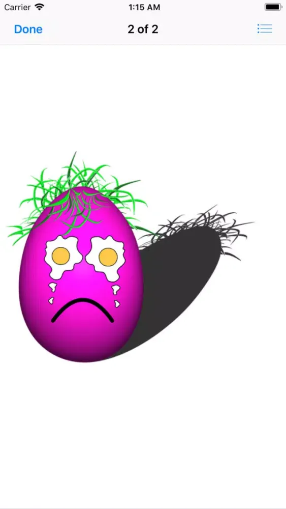 Ảnh chụp màn hình của Egg On Your Face Stickers