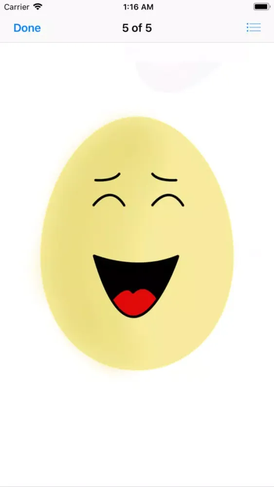Ảnh chụp màn hình của Egg On Your Face Stickers