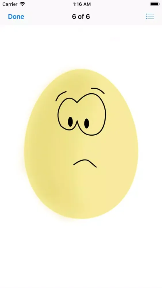 Ảnh chụp màn hình của Egg On Your Face Stickers