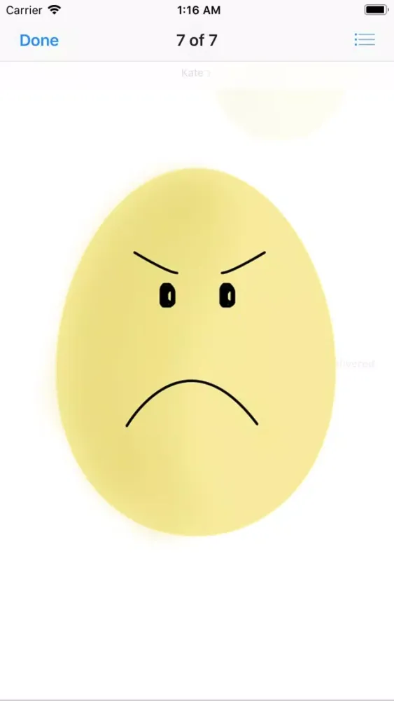 Ảnh chụp màn hình của Egg On Your Face Stickers
