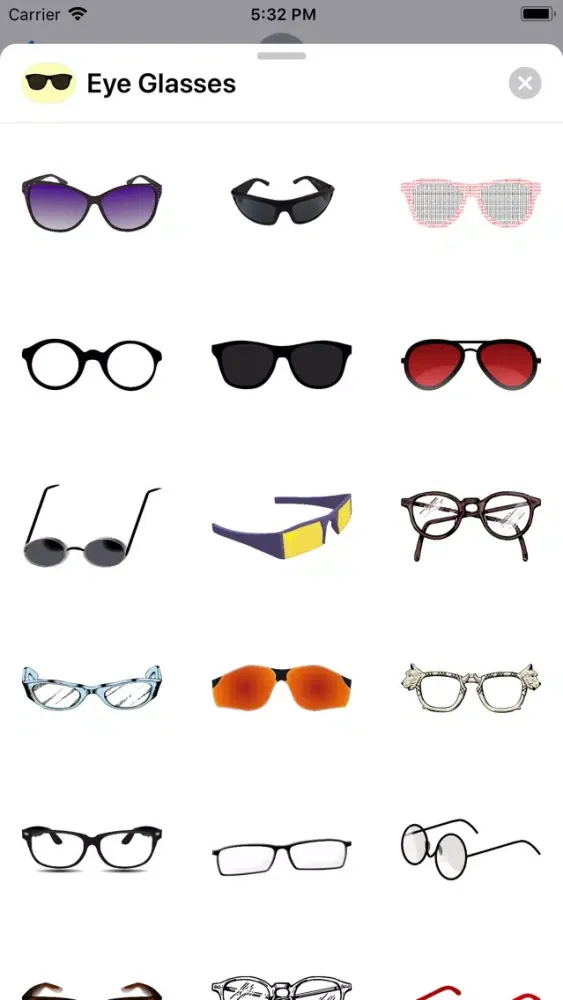 Capturas de pantalla de Eye Glass Stickers