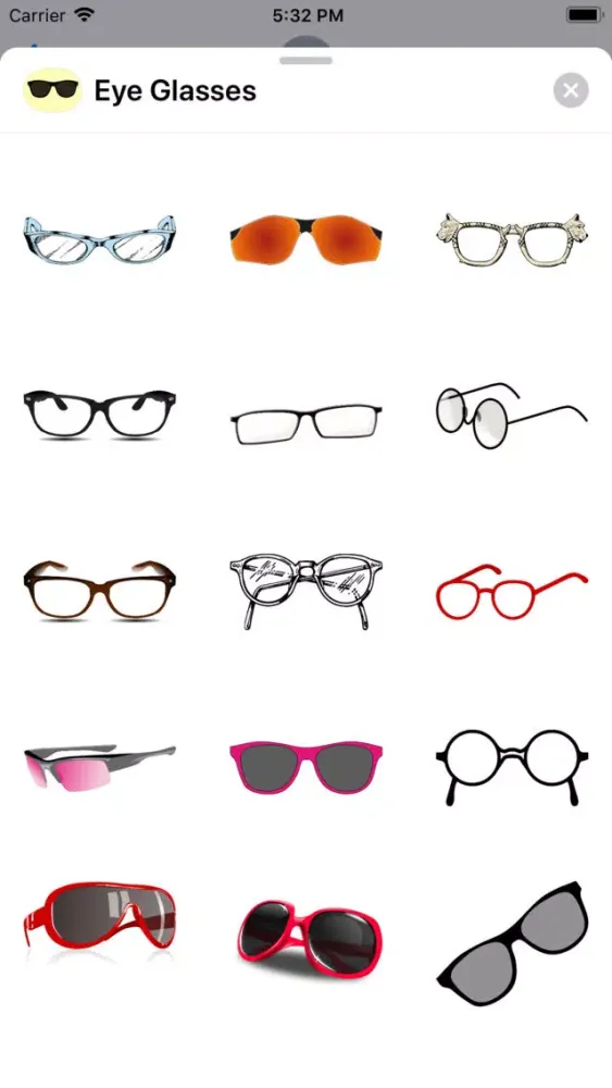 Capturas de pantalla de Eye Glass Stickers