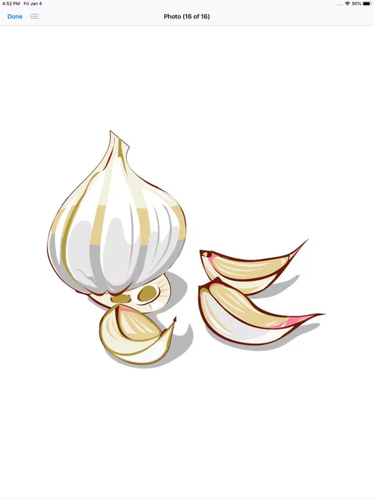 ภาพหน้าจอของ Garlic Stickers iPad 