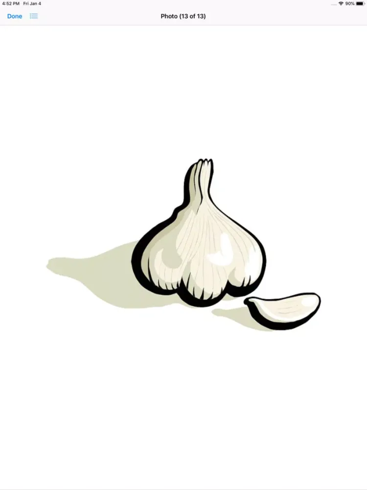 ภาพหน้าจอของ Garlic Stickers iPad 