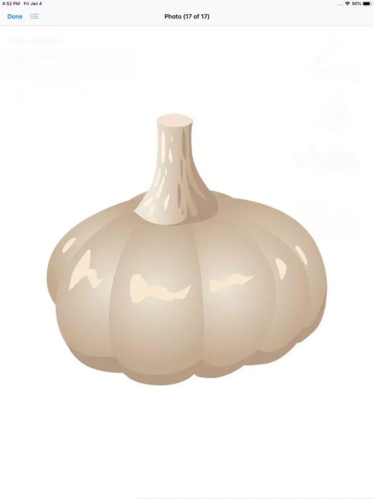 ภาพหน้าจอของ Garlic Stickers iPad 