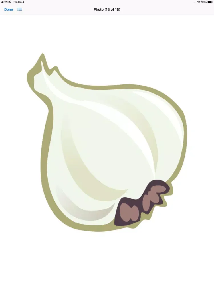 ภาพหน้าจอของ Garlic Stickers iPad 
