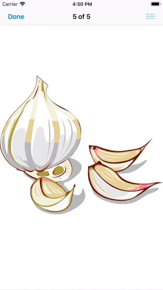 ภาพหน้าจอของ Garlic Stickers