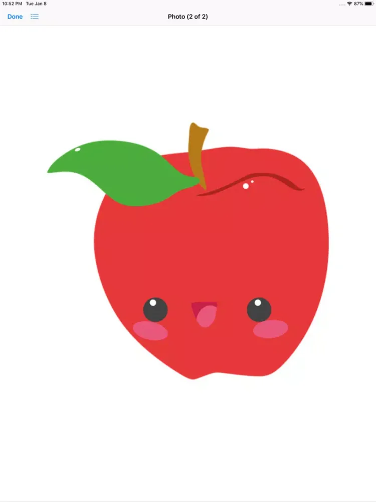 Capturas de pantalla de Happy Fruit Stickers iPad 