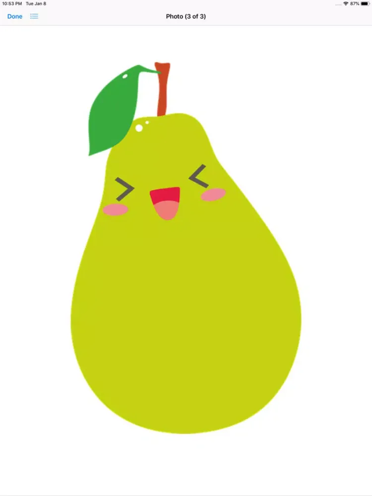 Capturas de pantalla de Happy Fruit Stickers iPad 