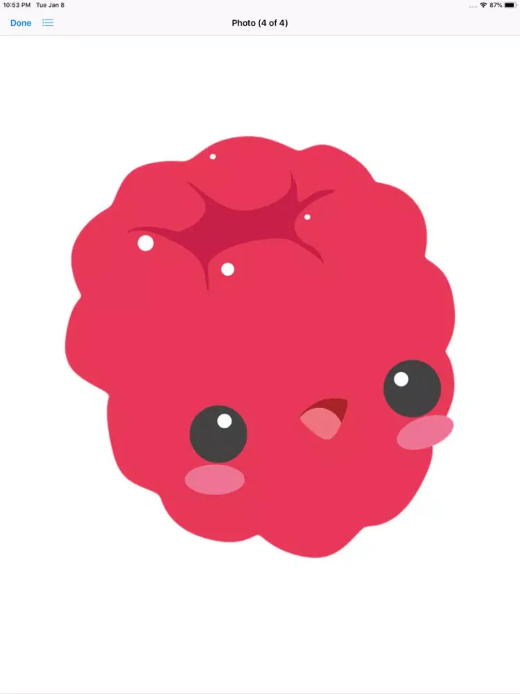 Capturas de pantalla de Happy Fruit Stickers iPad 