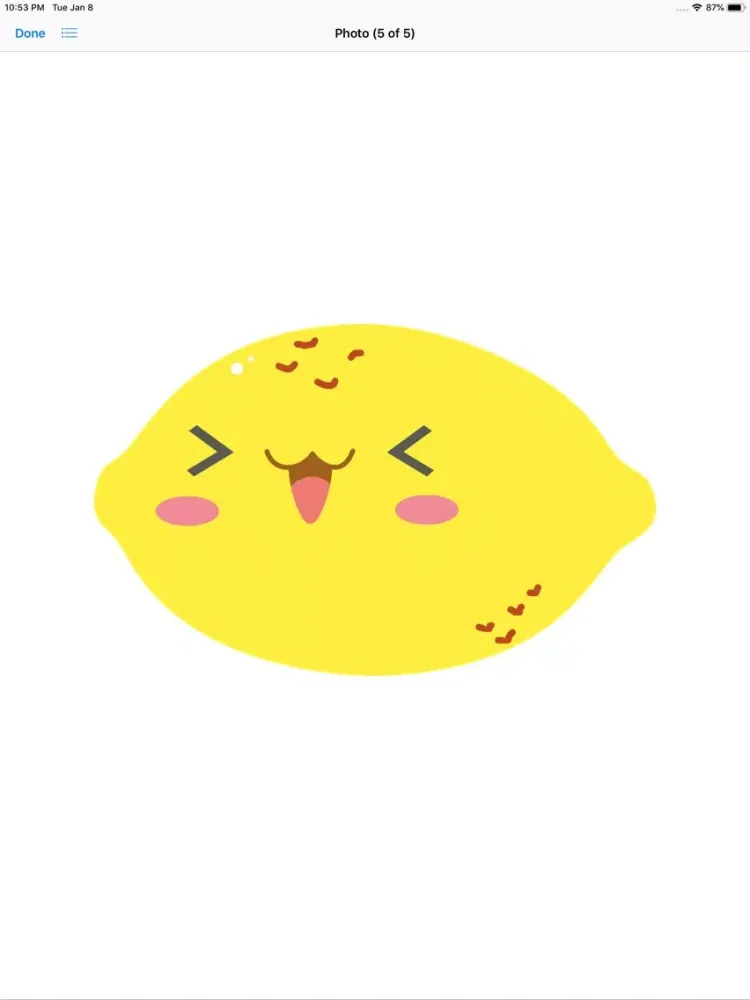 Capturas de pantalla de Happy Fruit Stickers iPad 