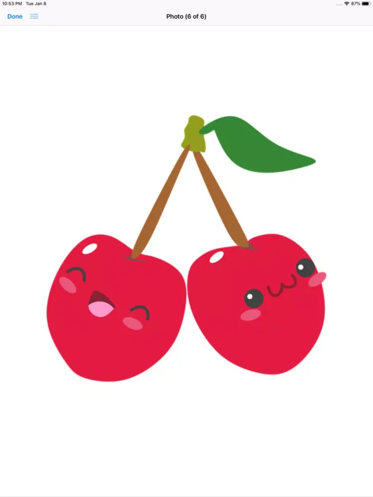 Capturas de pantalla de Happy Fruit Stickers iPad 