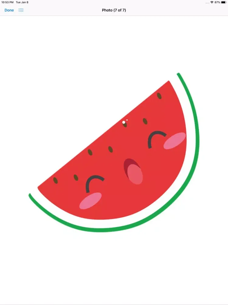 Capturas de pantalla de Happy Fruit Stickers iPad 
