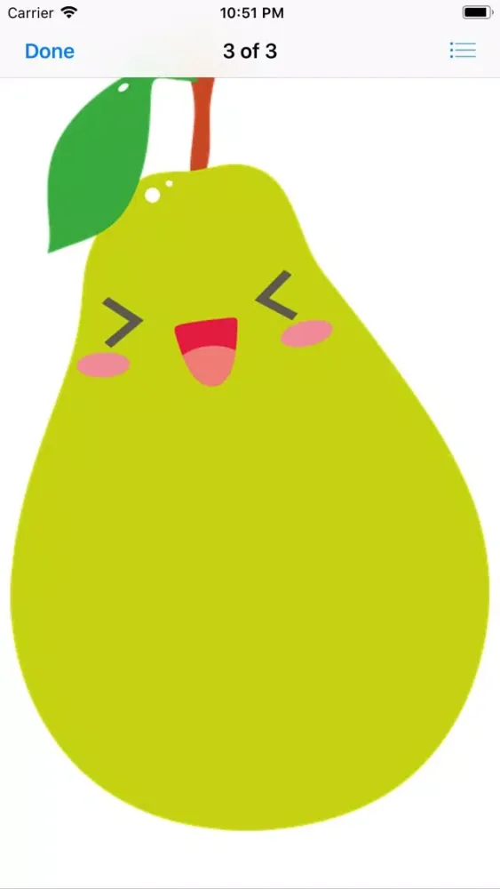 Capturas de pantalla de Happy Fruit Stickers