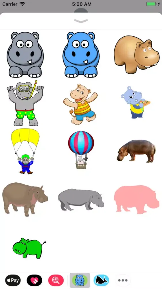 تصاویر My Hippo Sticker Pack
