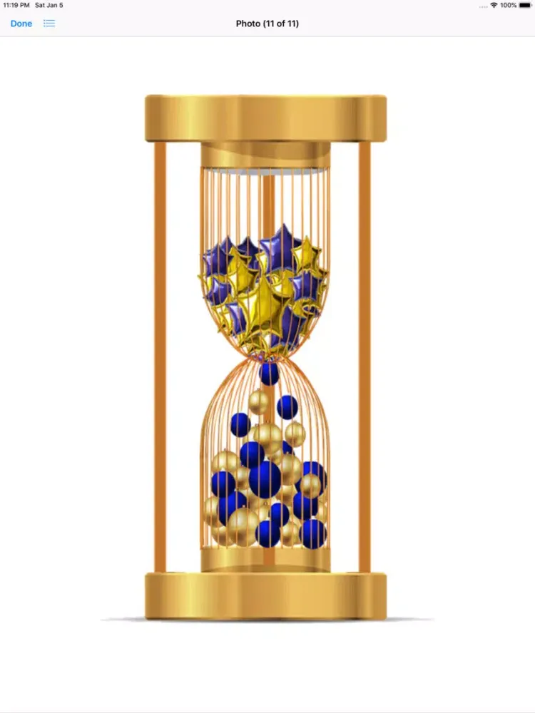 Tangkapan layar Hourglass Stickers iPad 