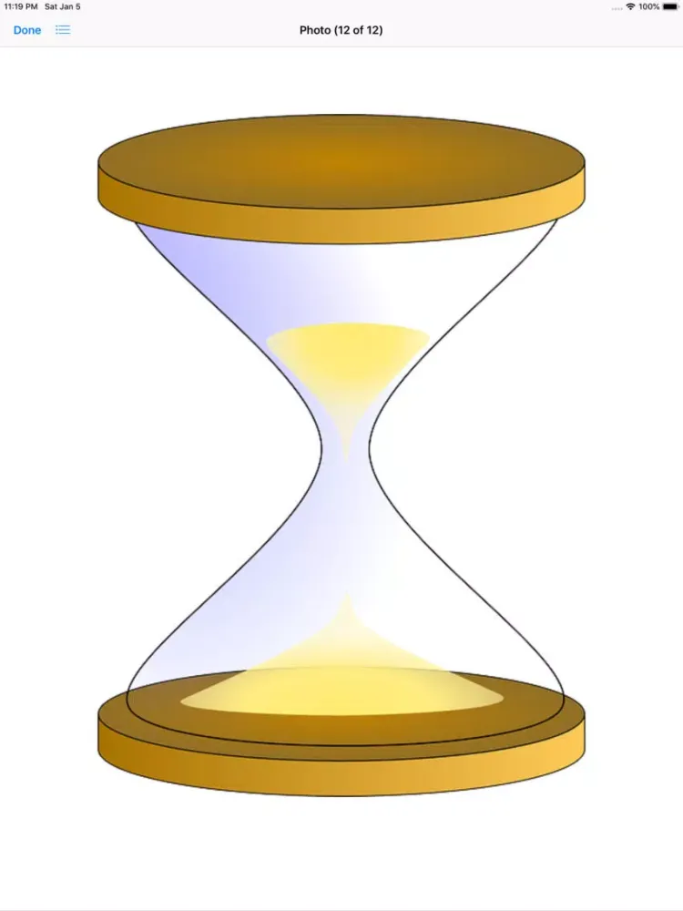Tangkapan layar Hourglass Stickers iPad 