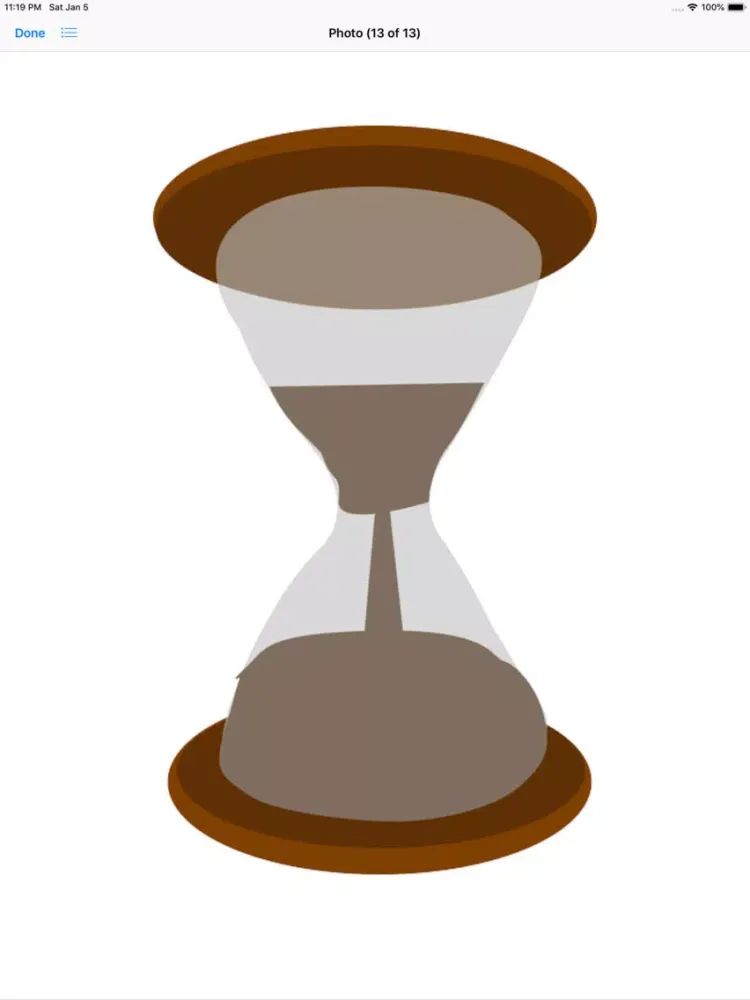 Tangkapan layar Hourglass Stickers iPad 