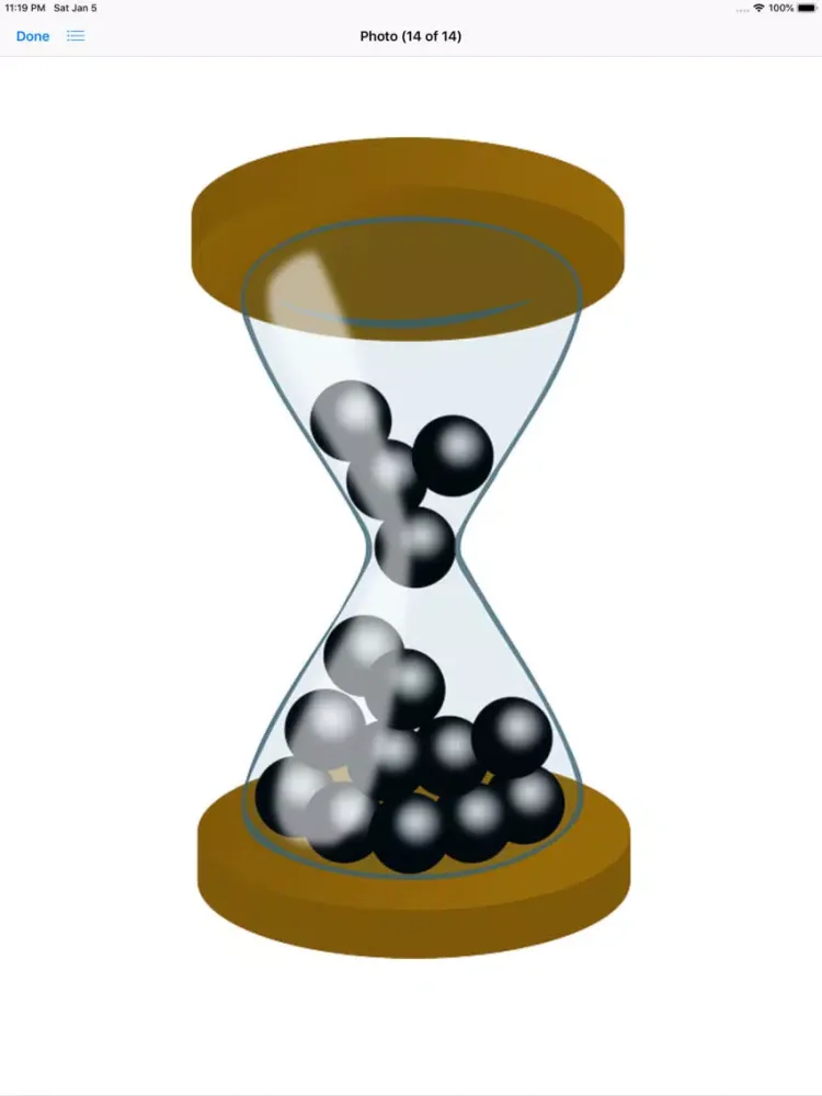 Tangkapan layar Hourglass Stickers iPad 