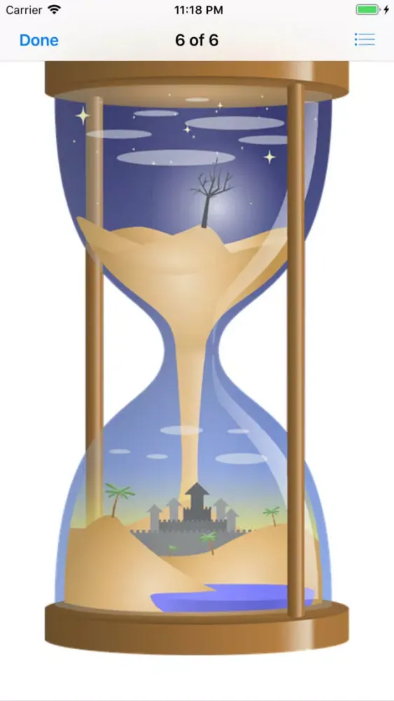 Tangkapan layar Hourglass Stickers