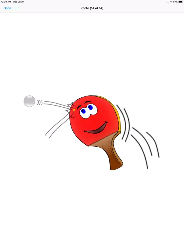 Play Ping Pong Stickers iPad  سکرین شاٹس
