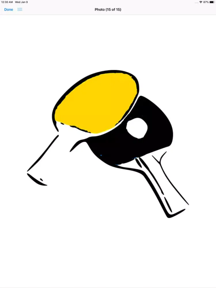 Play Ping Pong Stickers iPad  سکرین شاٹس