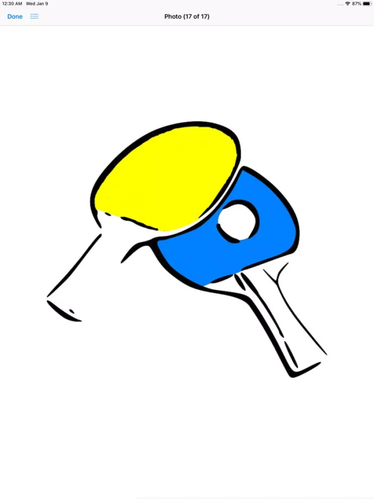 Play Ping Pong Stickers iPad  سکرین شاٹس