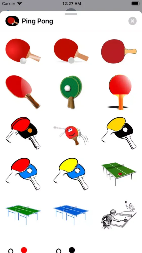 Play Ping Pong Stickers سکرین شاٹس