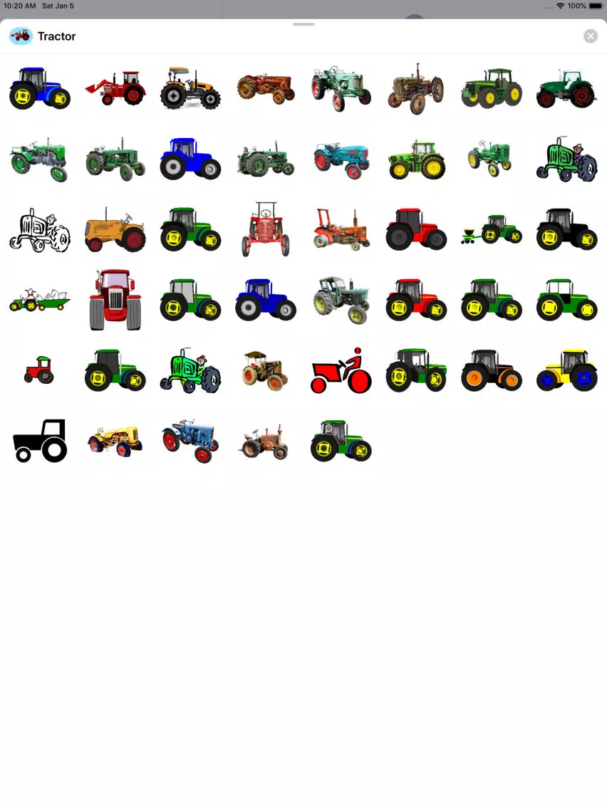 Скриншоты Lotsa Tractor Stickers iPad 