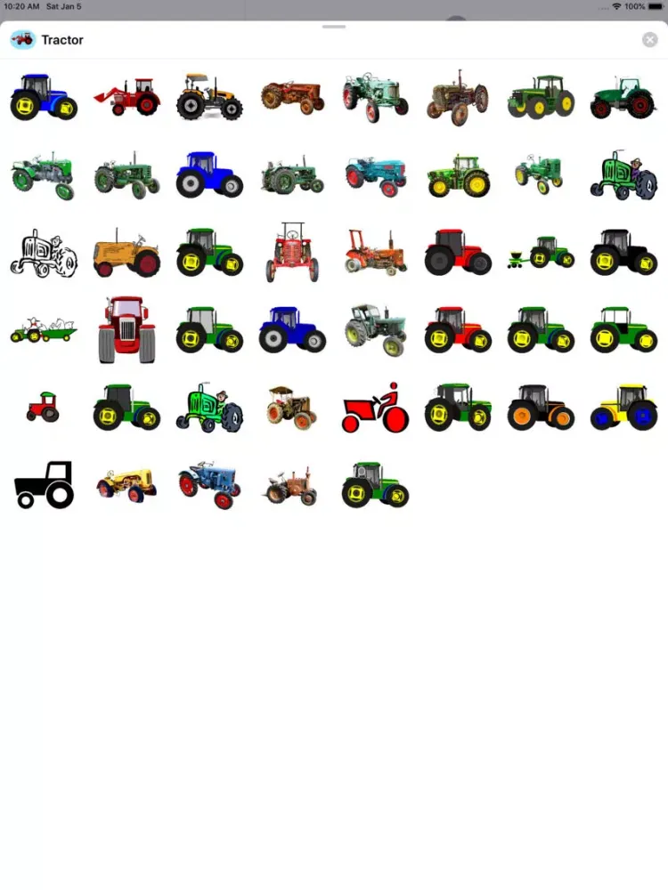 Capturas de pantalla de Lotsa Tractor Stickers iPad 