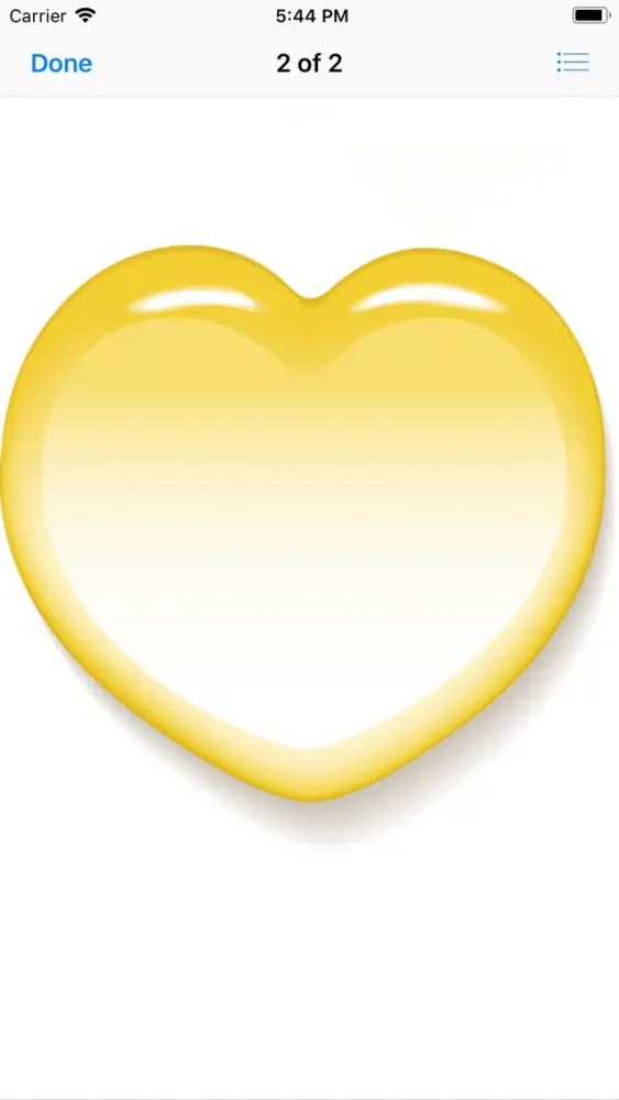 Tangkapan layar Yellow Hearts