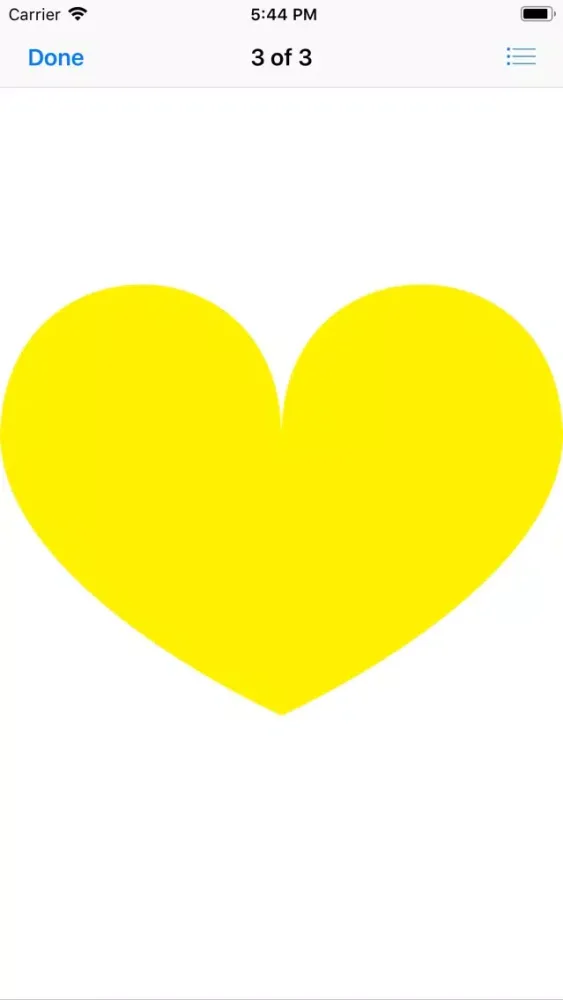 Tangkapan layar Yellow Hearts
