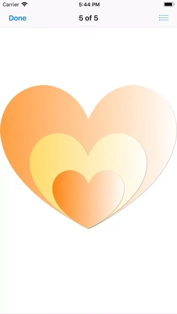 Tangkapan layar Yellow Hearts