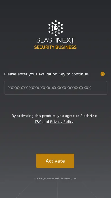 Capturas de tela do SlashNext Security Business