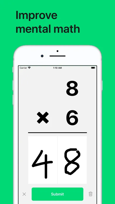 Tangkapan layar Math Drills - Math Flash Cards