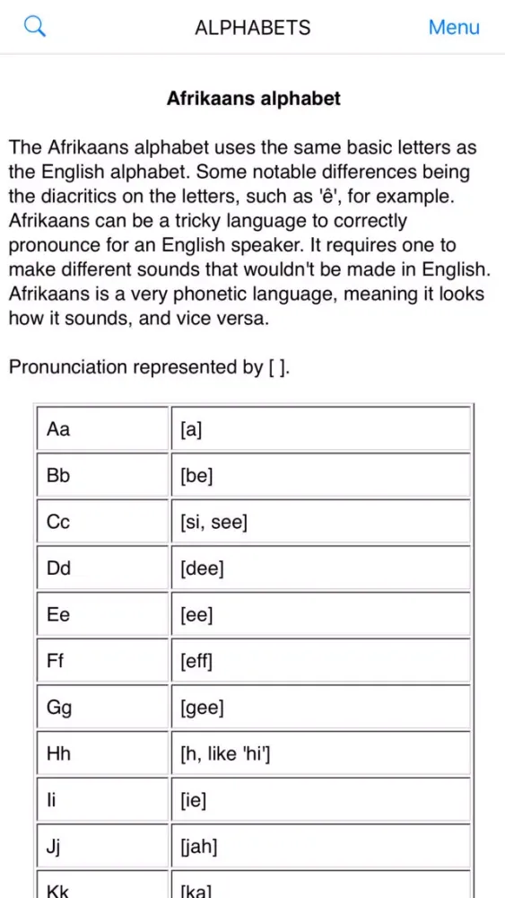Capturas de pantalla de Great English-Afrikaans Dict.