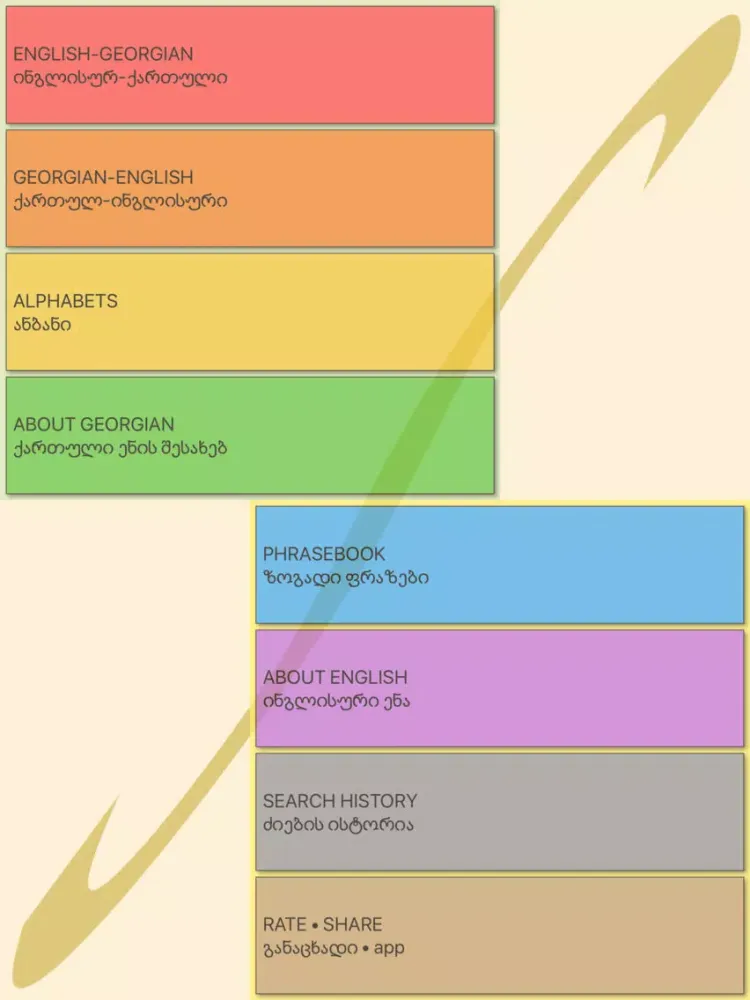 ภาพหน้าจอของ Georgian - English dictionary iPad 